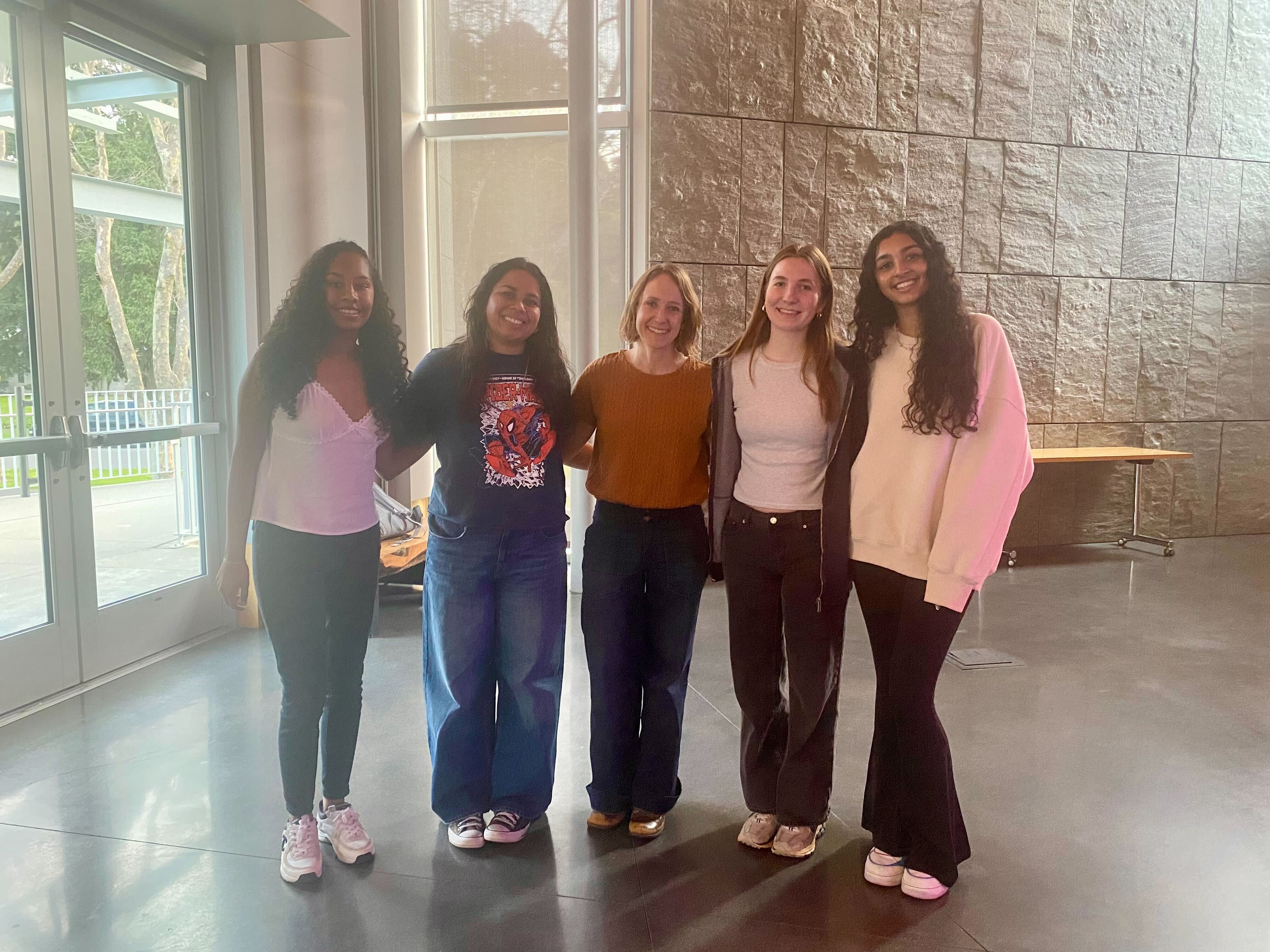 Maiya with Girls Who Code students