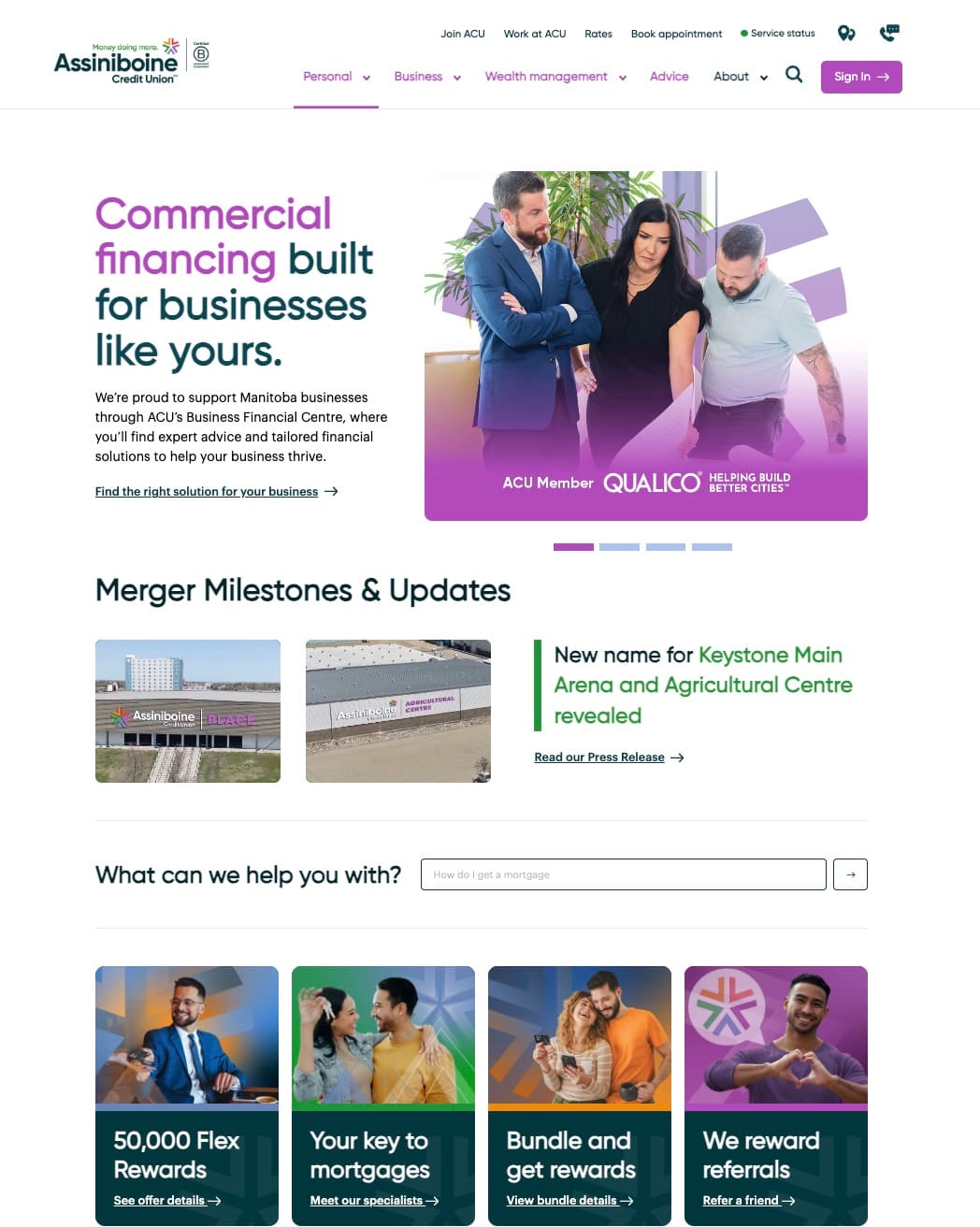 ACU home page