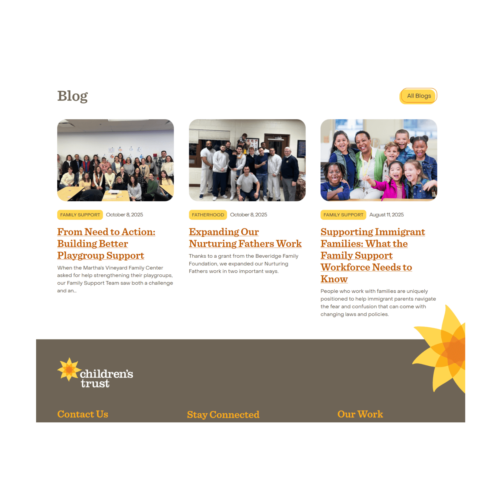 Community programs screenshot