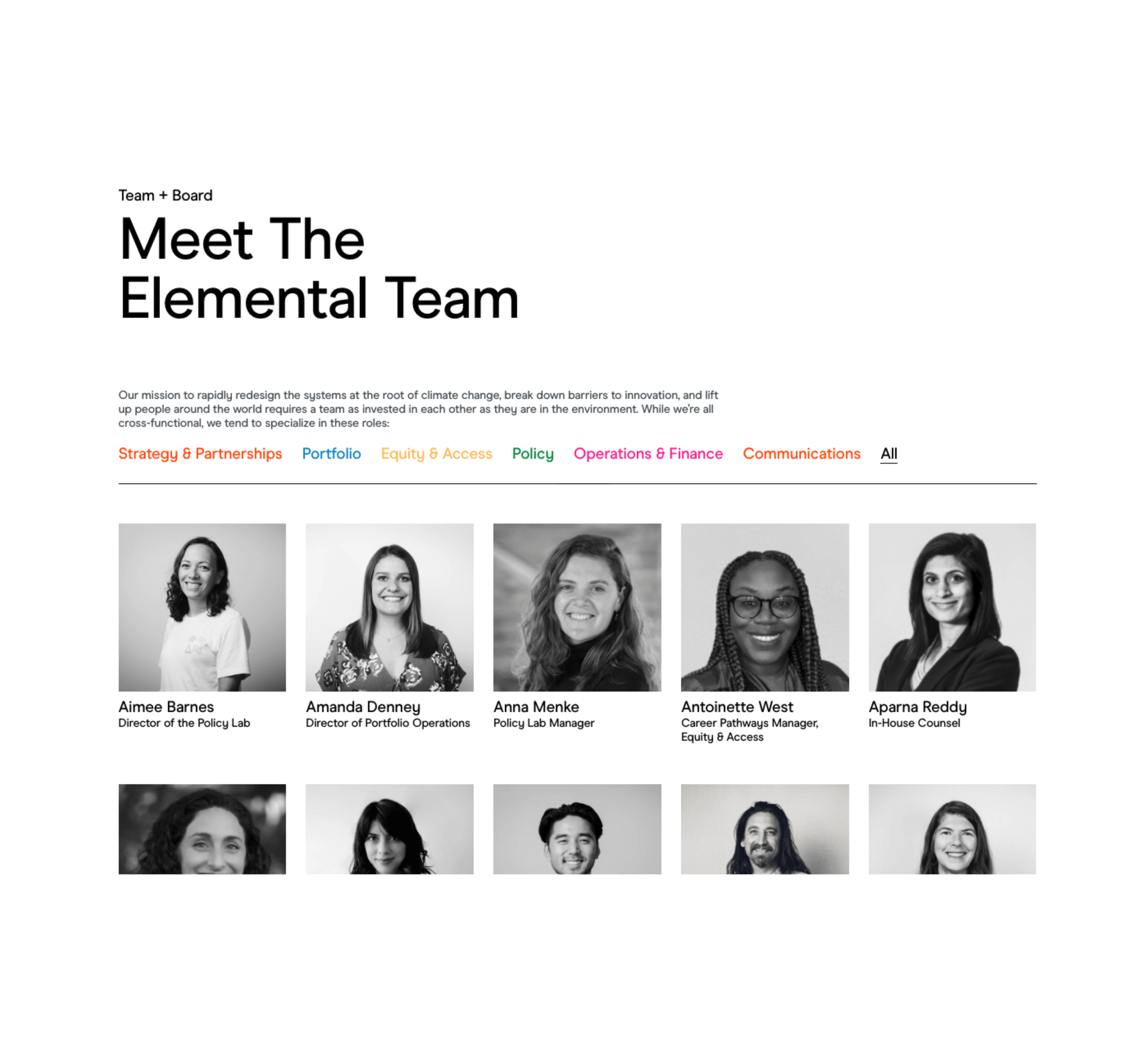 Elemental Excelerator website screenshot