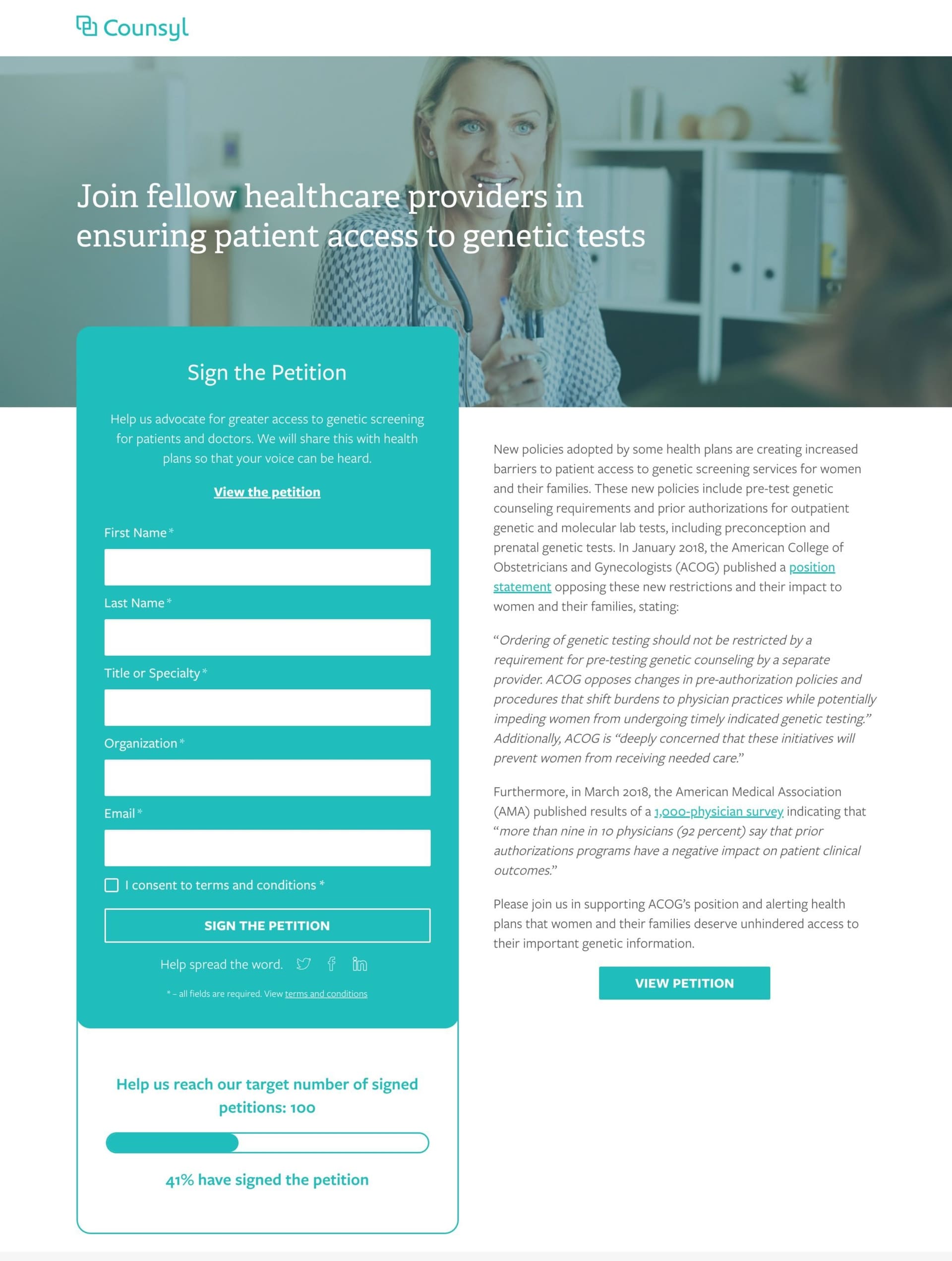 Myriad Women's Health