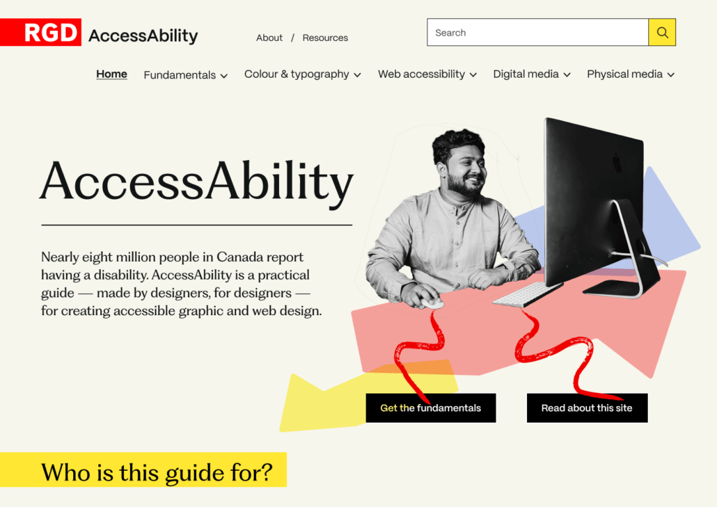 RGD homepage screenshot