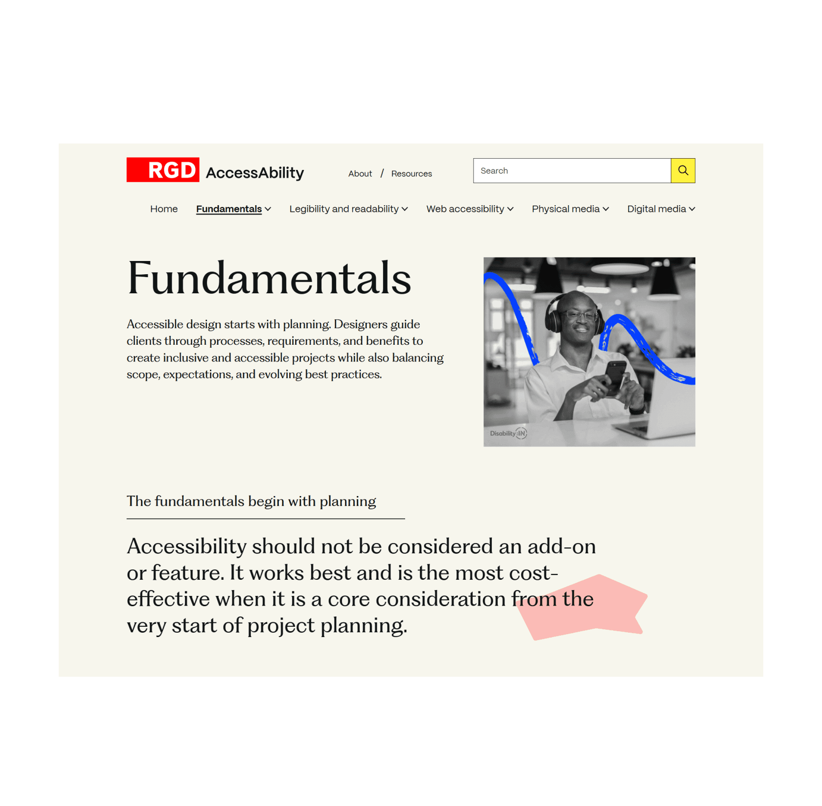 RGD Case Study page screenshot