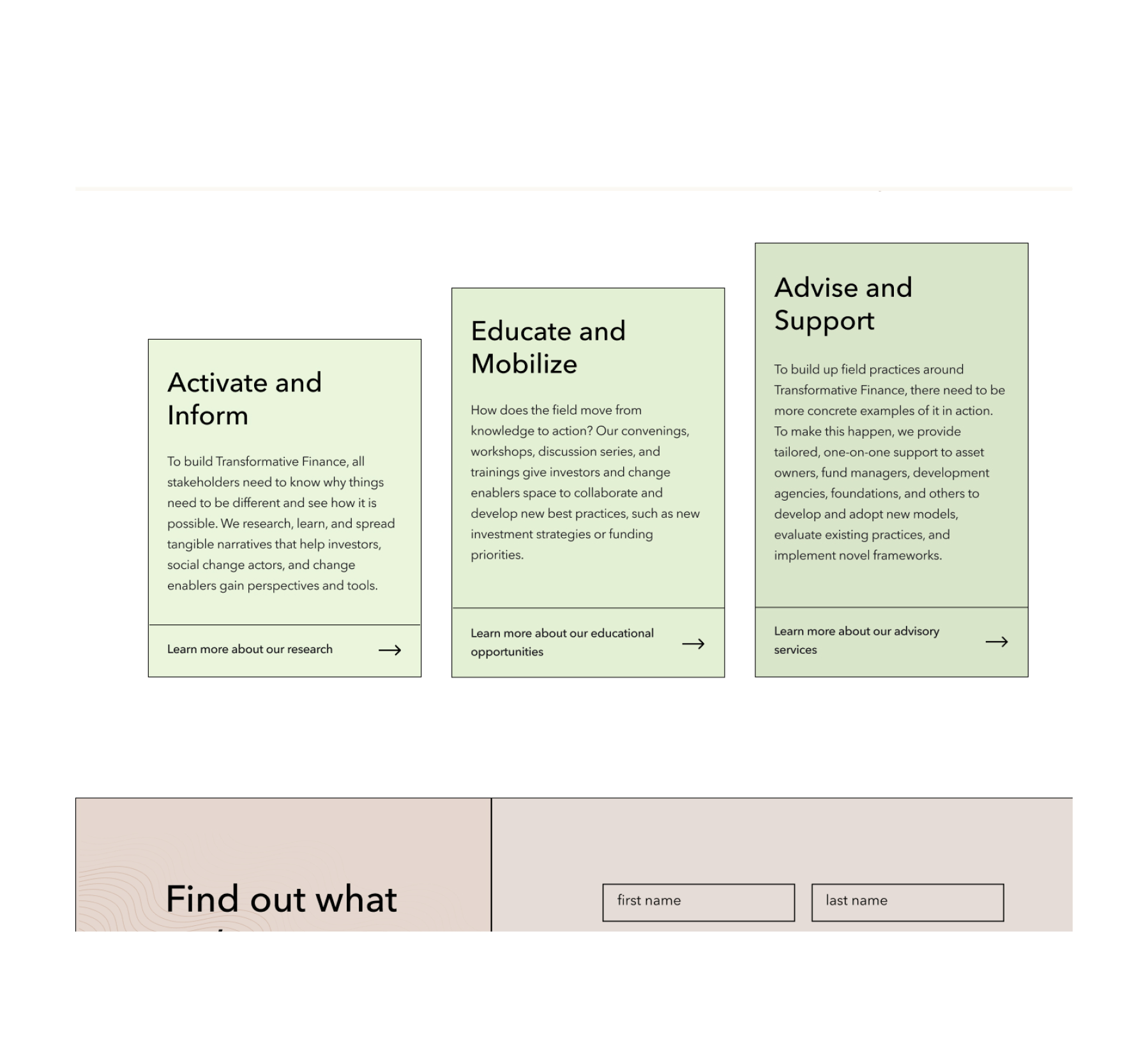 Transform Finance About screenshot