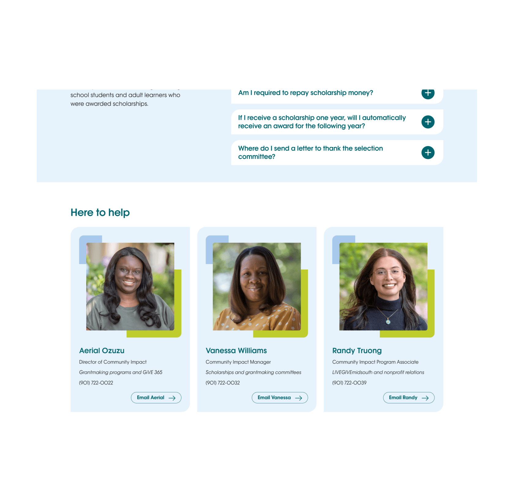 Trihydro Projects page screenshot
